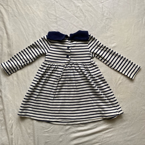 Jojo maman sailor striped bebe dress 12-18 months - Picture 2 of 4